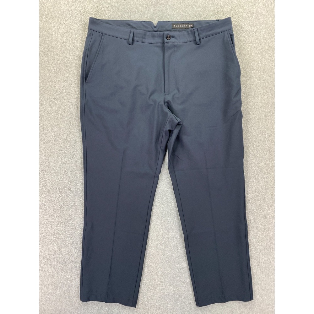 Dunning Golf Men's Size 38x30 Dark Gray‎ Casual Performance Pants Poly Stretch